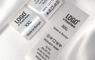 Etiquetas de cuidado textil