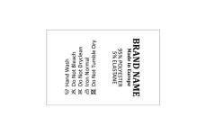 Etiquetas de cuidado textil Model TC-M335