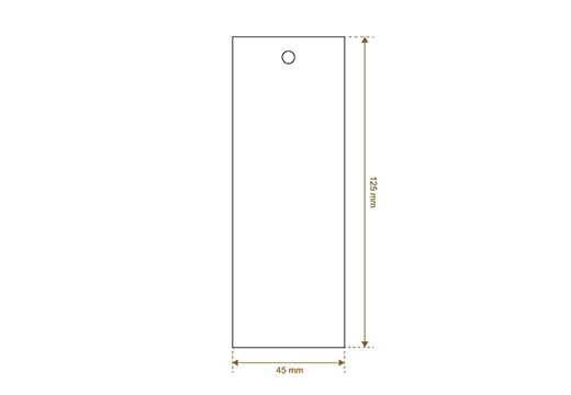 Etiqueta de cartón Fashion Style Model HT-M121