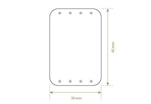 Etiqueta de cuero artificial Model EP-M106