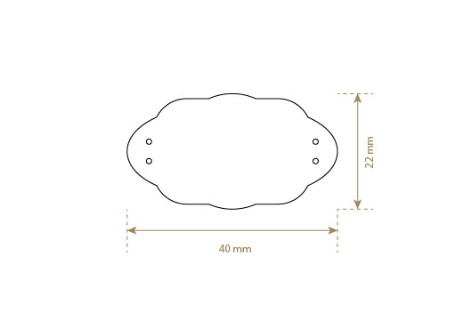 Etiqueta de cuero sintético Model EP-M113
