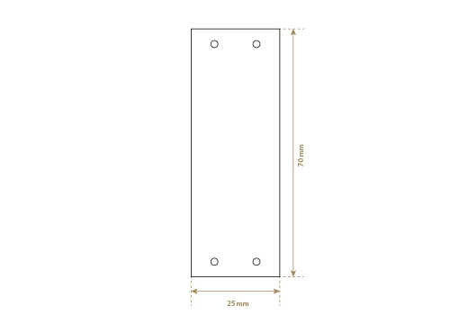 Etiqueta de cuero natural Model EP-M19
