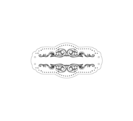 Etiqueta de cuero natural Model EP-M5