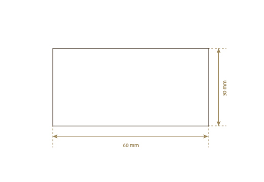 Etiqueta de cuero natural Model EP-M54