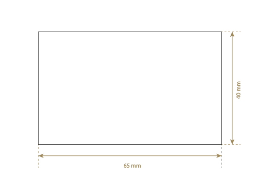 Etiqueta de cuero natural Model EP-M68