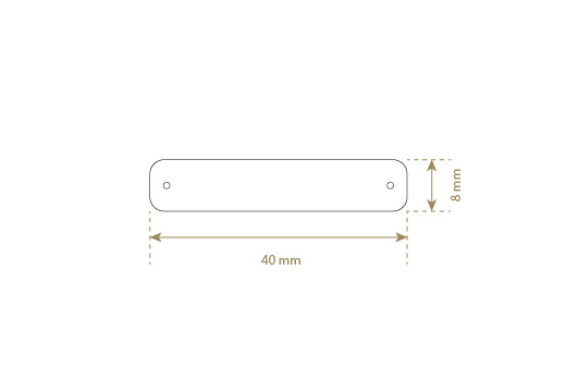 Etiqueta de cuero natural Model EP-M7