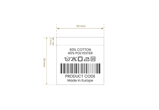 Etiqueta con codigo de barras Modelo TC-M188
