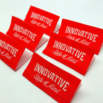 Etiqueta textil tejida Sheer Style Model WL-M46