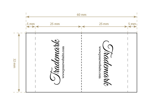 Etiqueta textil tejida Intense Style Model WL-M53